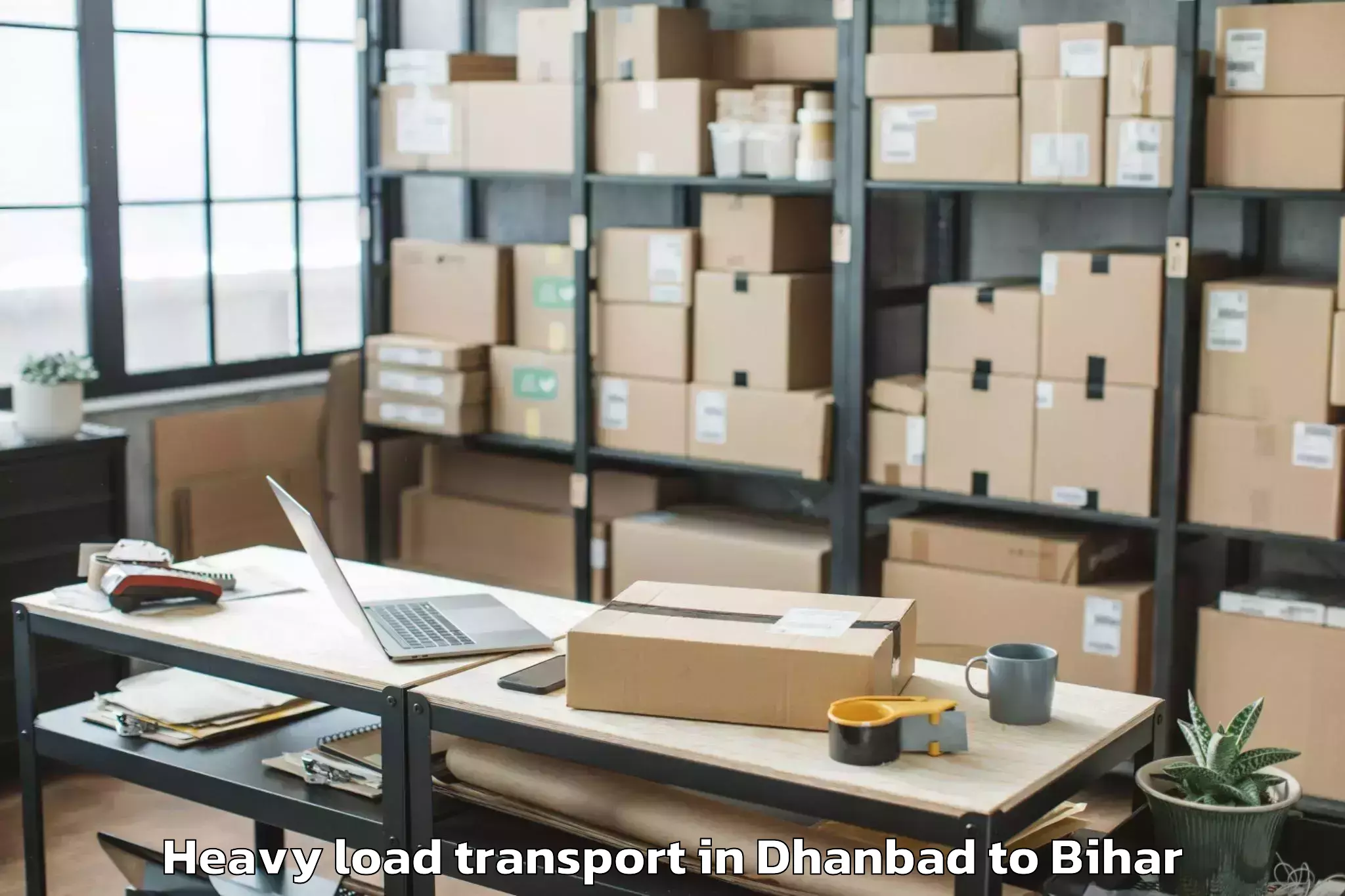 Get Dhanbad to Laukahi Heavy Load Transport